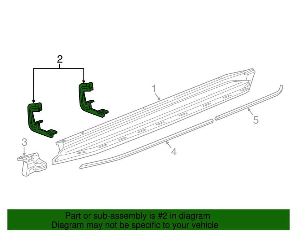 Soporte GM genuino - Asst Step 22956467 Foto 2 de 2