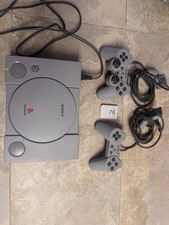 Sony PlayStation 1 PS1 Original Console System Bundle - 2 Controllers WORKS 