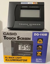 CASIO TOUCH SCREEN ALARM CLOCK - BACK LIGHT ILLUMINATOR