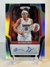 Allisha Gray 2025 Panini Prizm WNBA #SG-AG Silver Prizm Auto 🔥 Atlanta Dream