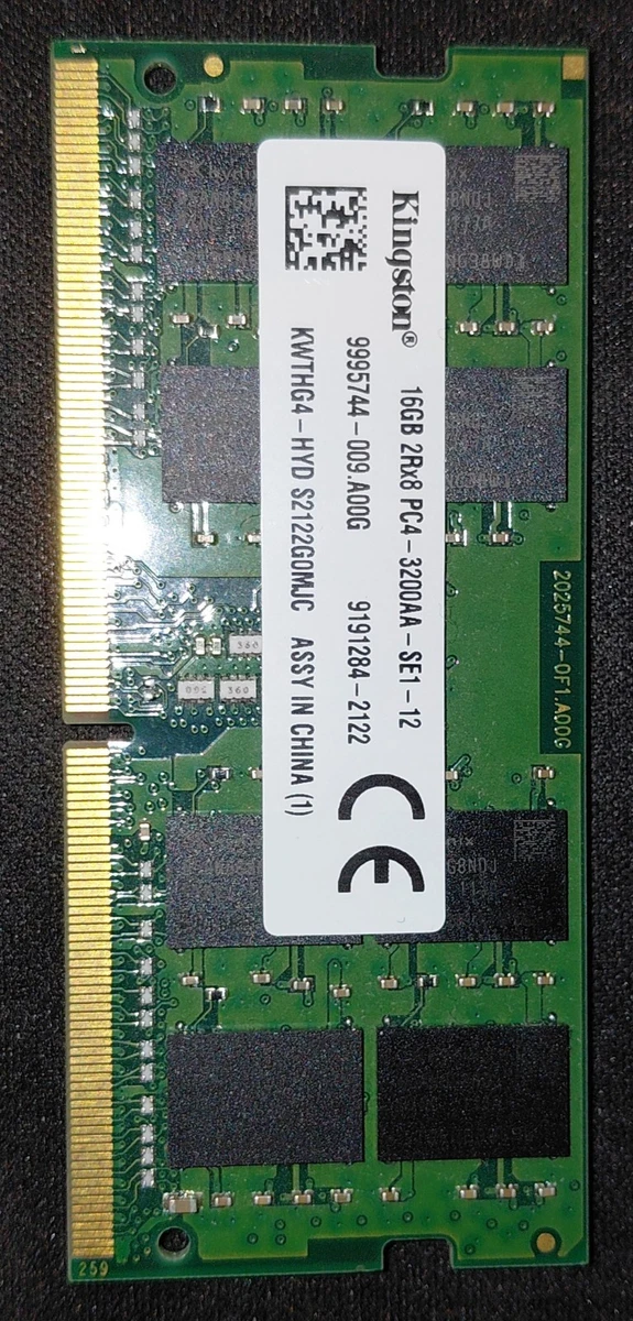 PC4-25600 (DDR4-3200) Bus Speed Computer RAM 16 GB Capacity per