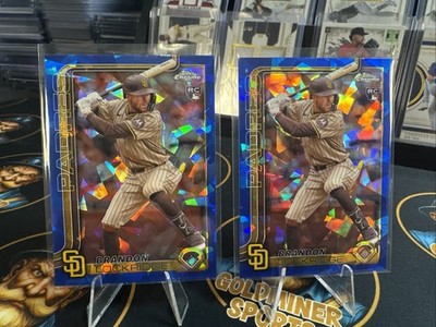2025 Topps Chrome Sapphire Edition Brandon Lockridge #106 (RC) 2 Card Lot Padres