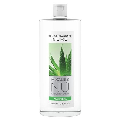 Mixgliss NÜ Aloe Vera 1000ml Nuru Massagegel auf Wasserbasis, feucht & glitschig