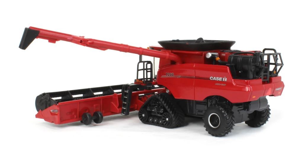 Case IH Axial-Flow 7250 miniature avec têtes interchangeables maïs et grain