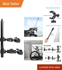 Motorcycle Handlebar Clamp with 61 inch Selfie Stick for Insta360 X5/X4/X3