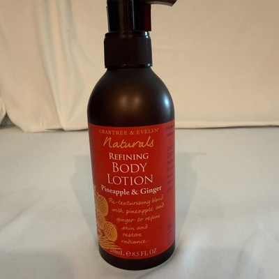 Crabtree & Evelyn Naturals Refine Body Lotion Pineapple & Ginger 8.5 0z (A5-58)