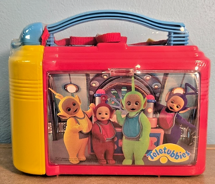 Vintage Sealed Rare TELETUBBIES Lunch Box w/ Water Bottle and
