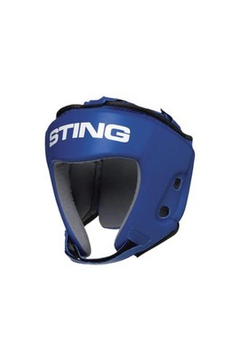 STING USA Boxing Approved Open Face Head Guard, Blue, Medium | Gel Fusion Tec...