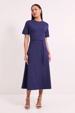 Principles Navy Midi Dress Womens Workwear Dresses