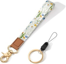 Wrist Lanyard Key Chain, Wristlet Strap Keychain Holder for Women Men Car Keys