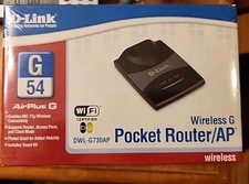 D-Link DWL-G730AP Wireless Pocket Router Access Point   New Sealed