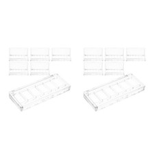  12 Astucci Ombretti Vuoti: Palette Trucco Trasparente con 6 Scomparti -