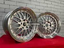 4X 18 Zoll LM Style Deep Dish Alufelgen ET35 Silber f�r BMW E36 E46 E90