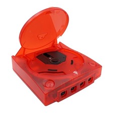 SEGA Dreamcast DC Translucent Red Replacement Console Shell Housing Transparent