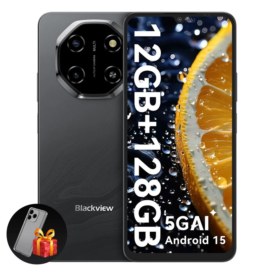Blackview SHARK 6 5G AI Smartphone 12GB+128GB 6,8" 120Hz Android 15 Dual SIM NFC - Immagine 2 di 4