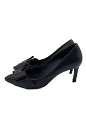 Salvatore Ferragamo / Ribbon Pumps / UK6 / Black / Leather