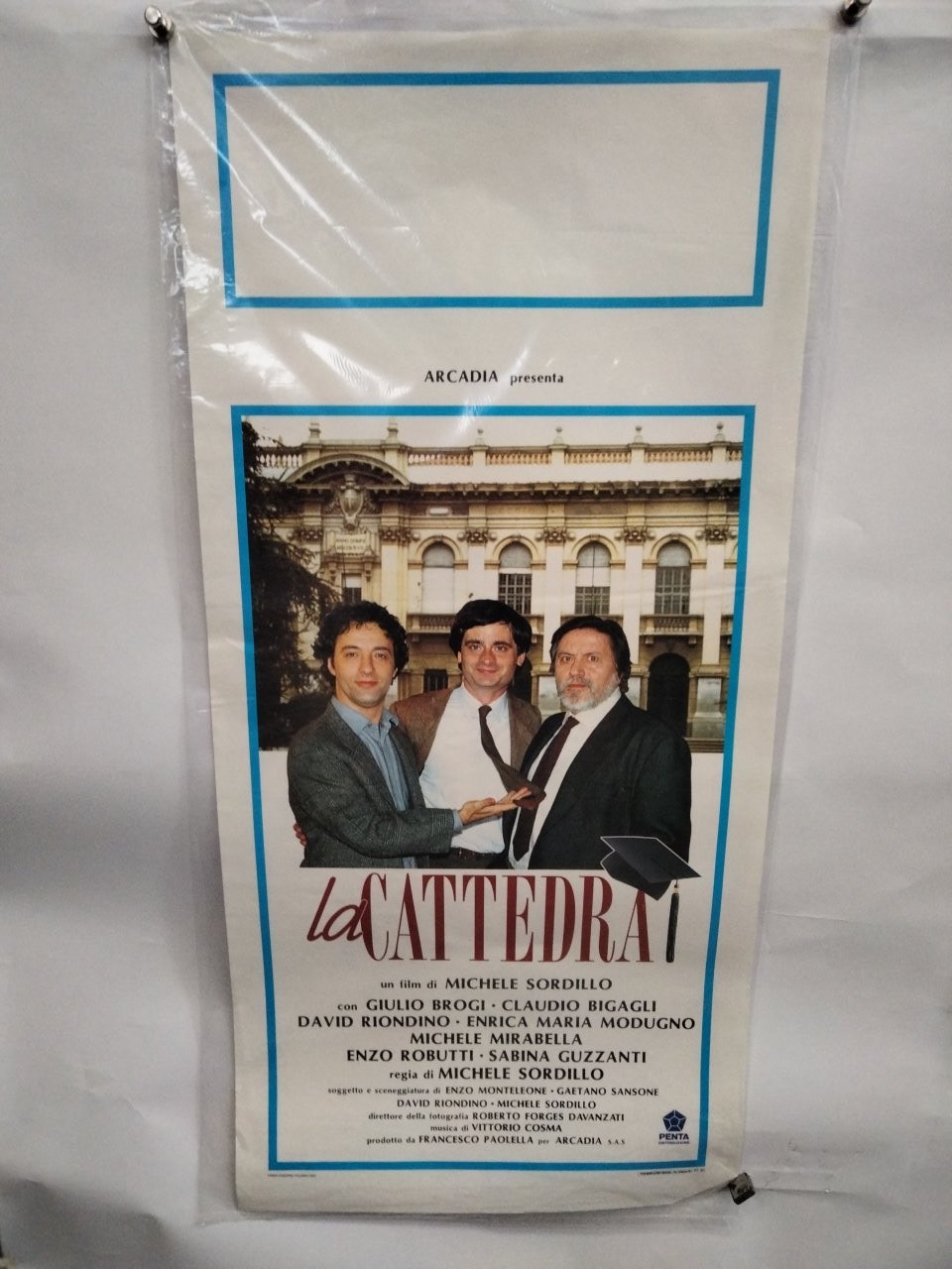Locandina originale film La cattedra (1991) - Regia di Michele Sordillo