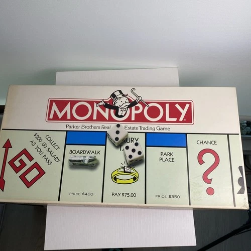 VINTAGE Monopoly 1961 Classic Board Game Parker Brothers 80's. NO:9 Read!