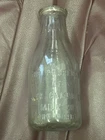 Vintage Milk Bottle Alex Campbell Milk Co. Glass Uranium Glass  See Pics