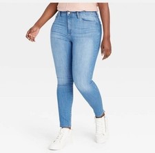 High-Rise Skinny Jeans - Universal Thread Blue 8 REG SKINNY