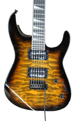 Jackson JS Dinky JS20 DKQ 2PT Electric Guitar Quilted Tobacco Burst #ME306