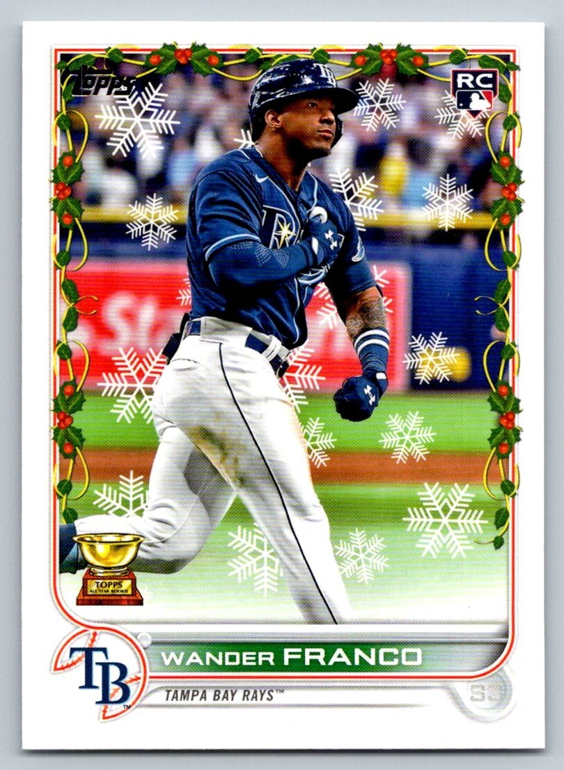 2022 Topps Holiday - Variation Wander Franco #HW181 Holiday Sleeve (RC)