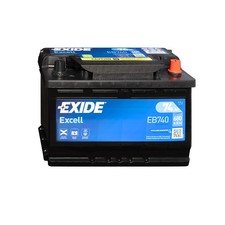 Exide Excell EB740 12V 74Ah 680A Blei-Säure Autobatterie 60Ah 62Ah 71Ah 80Ah