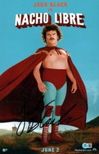 JACK BLACK SIGNED NACHO LIBRE COMEDY GOD LEGEND 11X17 PHOTO BAS COA