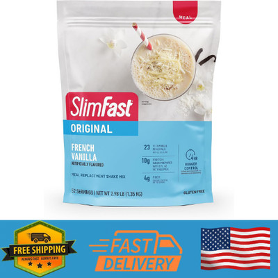 SlimFast Meal Replacement Shake Powder French Vanilla 10g Protein Weight Loss