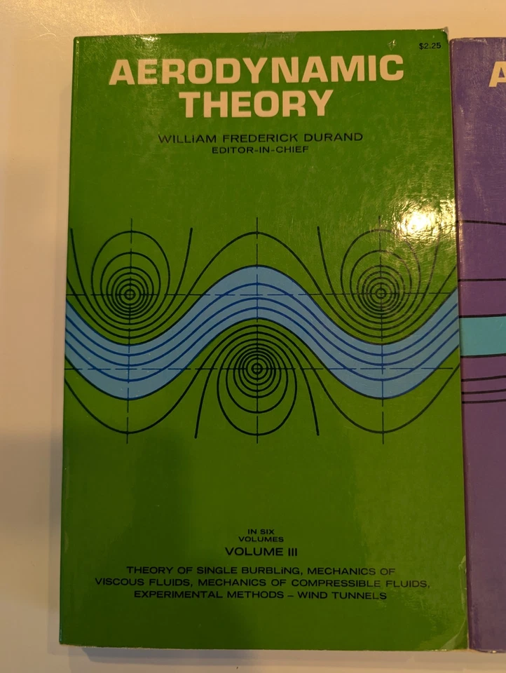 Aerodynamic Theory Durand Books Vol 3-6 Set Dover Edition Aeronautic Designer - Image 2 of 4
