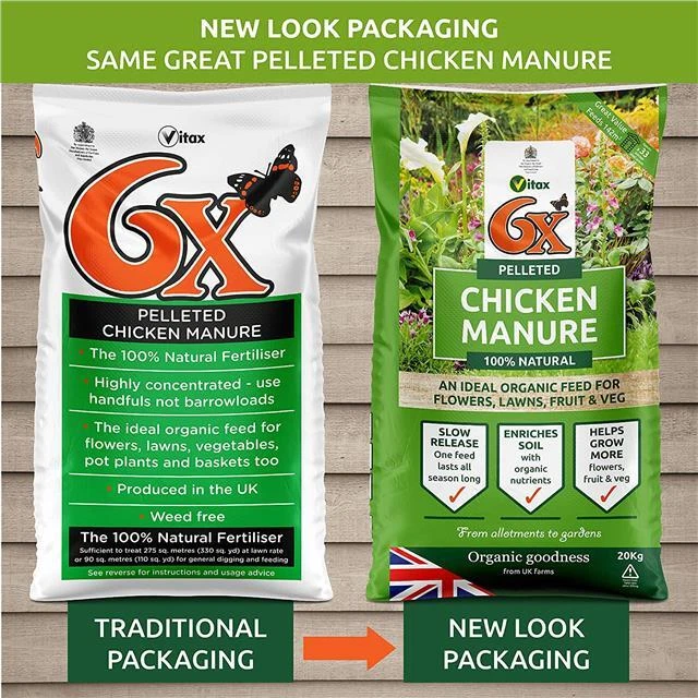 6X strength Pelleted Chicken Manure 20KG Bag Organic Fertiliser  - Image 4 of 4