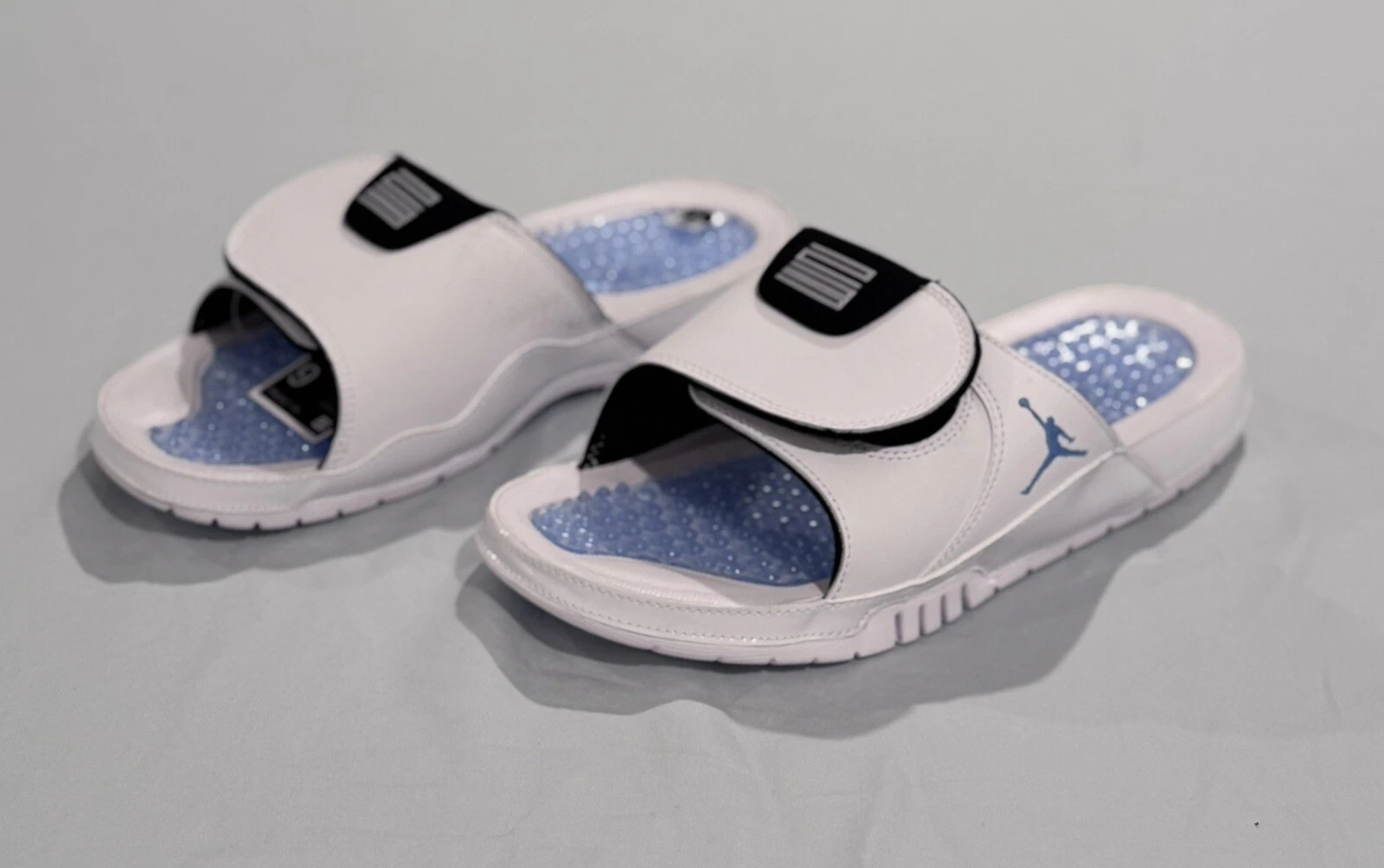 Sandali Nike Air Jordan Hydro XI retrò bianchi leggenda blu neri slide DS taglia 9