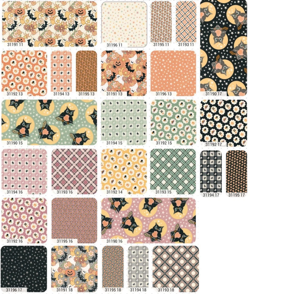 Owl O Ween Jelly Roll by Urban Chiks for Moda Fabrics - Image 2 of 2