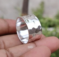 Extra Wide Band,925 Sterling silver Band & Spinner Ring Handmade Ring All Size
