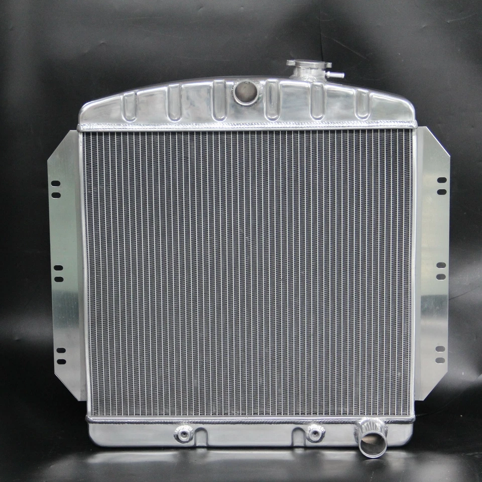 KKS 3 Rows Aluminum Radiator For 60-62 Chevy C10 C20 C30 K10 K20 Pickup Polished Foto 2 de 4
