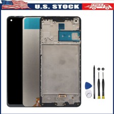 For Samsung Galaxy A21S A217 2020 6.5" LCD Touch Screen Digitizer Assembly frame