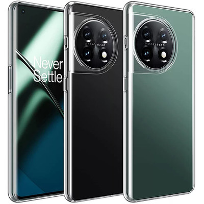 Clear Phone Cover For OnePlus 11 12 10T Nord CE 3 2 N30 Silicone Shockproof Case