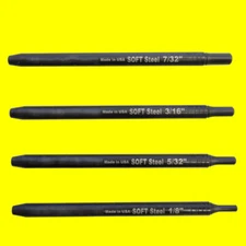 USA Made 4" Soft Steel Starter Punch Set for Roll/Solid Pins Removal Gunsmithing