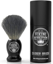 Badger Hair Shaving Brush Wet Shave Cream Soap for Safety, Double Edge, Straight