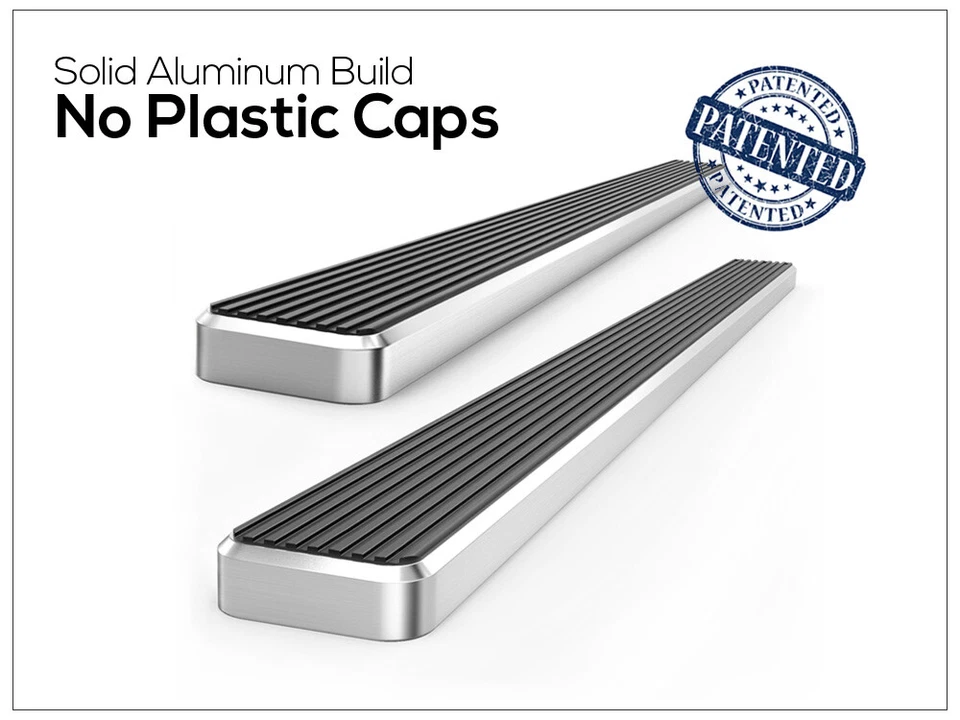 Tablas de correr SUPERADAS 4" plateadas ajuste 05-09 Chevy Equinox Foto 4 de 4