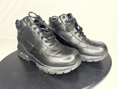 0766) Nike Air Max ACG Goadome Black Boots Waterproof 599474-050 Men s Size 8.5