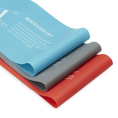 Loop Bands Latex 3 Pack Resistance Exercise Flexibility Strength Train Anti Slip - Picture 4 of 10