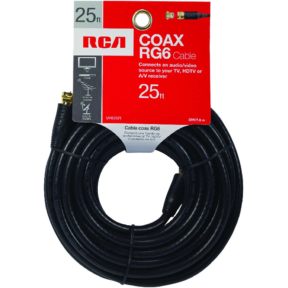 RCA 25 футов Цифровой коаксиальный кабель RG6 2090₽