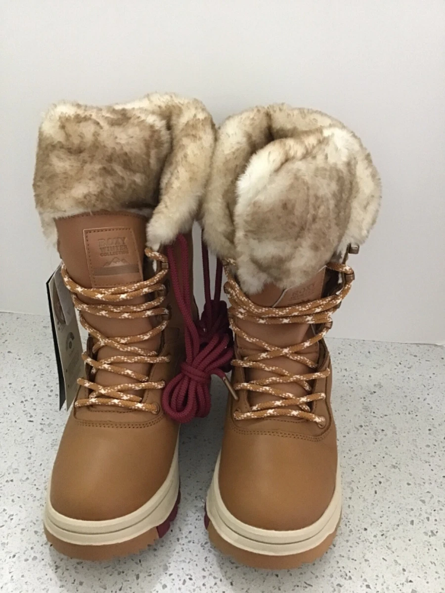 Roxy Kaori Alpine Winter Collection Women s Faux Fur Boots Size 6