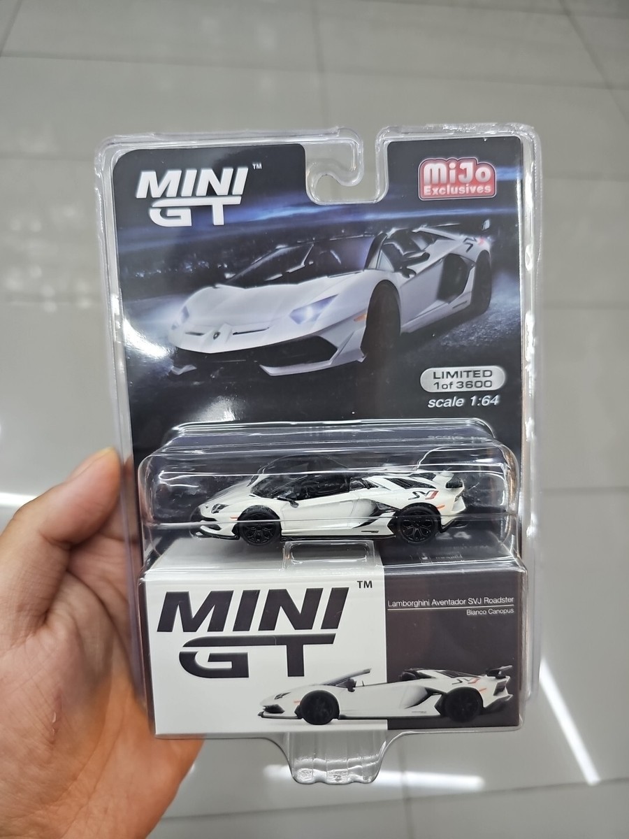 MINI GT 1/64 ランボルギーニ アヴェンタドール SVJ RS 224 Mini GT 224 1/64 lamborghini SVJ White Mijo Exclusive In