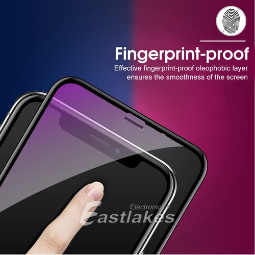 iPhone 11 Pro XS Max XR X Full Cover Tempered Glass Screen Protector for Apple - Picture 2 of 10