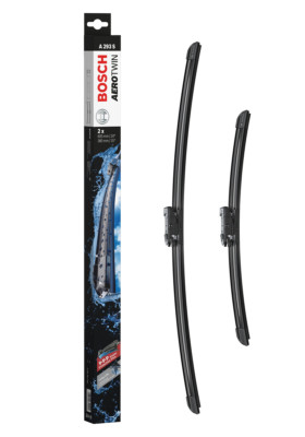 Front Windscreen Wiper Blade Blades Set to fit Nissan Qashqai 2006 to 2013 BOSCH