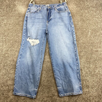 Forever 21 Premium Cropped Denim Jeans Women's Size 31 Blue High