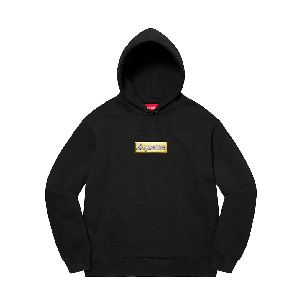 Sweat à capuche SUPREME Bling Box Logo SS22 NOIR L LARGE   Neuf avec étiquettes