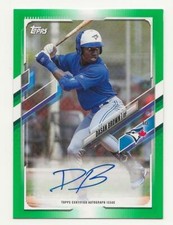 2021 Topps Pro Debut DASAN BROWN Autograph Auto Green 88/99 BLUE JAYS #PD-94